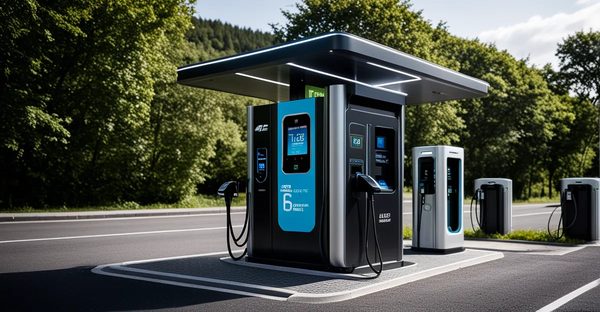 Borne de recharge rapide : jusqu'à 400 km en 20 minutes
